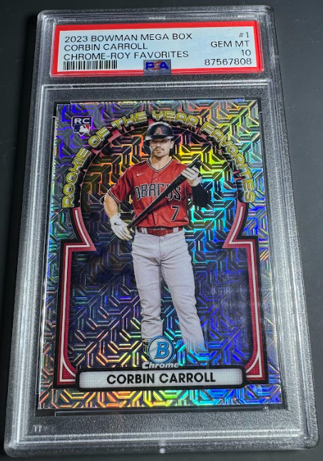 2023 Bowman Mega Box Chrome-Roy Favorites Corbin Carroll PSA10