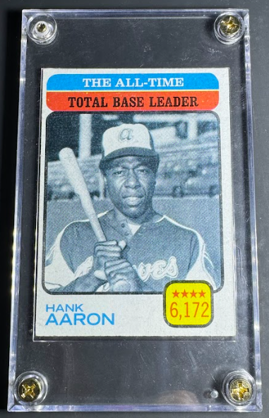 Hank Aaron 1973 Topps All-Time Total Base Leader
