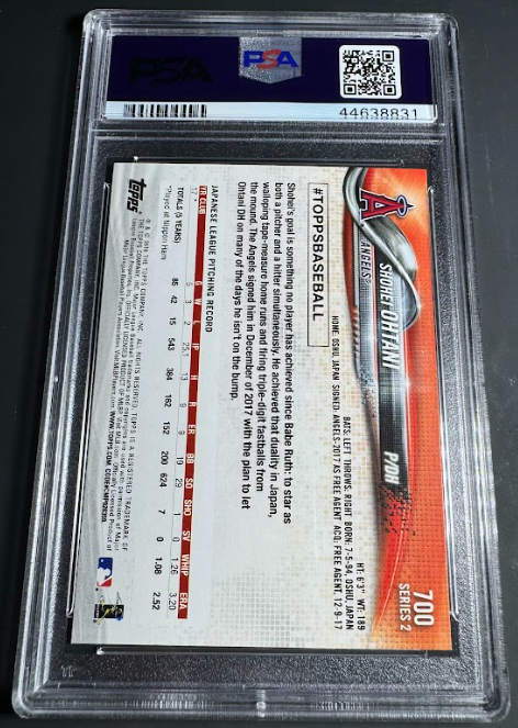 2018 Topps - Pitching #700 Shohei Ohtani PSA 10 (RC)