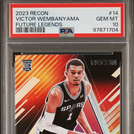 2023-24 Panini Recon Future Legends #14 Victor Wembanyama PSA 10 (RC)
