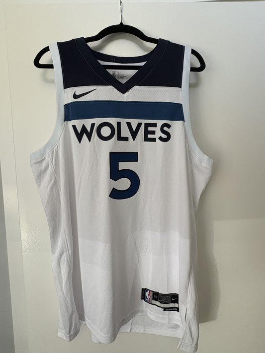 Anthony Edwards Minnesota Timberwolves White Jersey