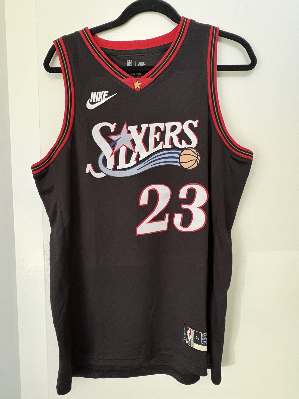 LeBron James Philadelphia 76ers Black #23 Jersey