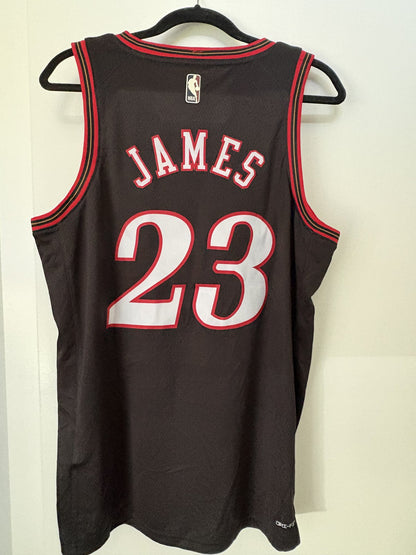 LeBron James Philadelphia 76ers Black #23 Jersey