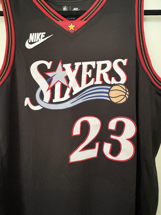LeBron James Philadelphia 76ers Black #23 Jersey