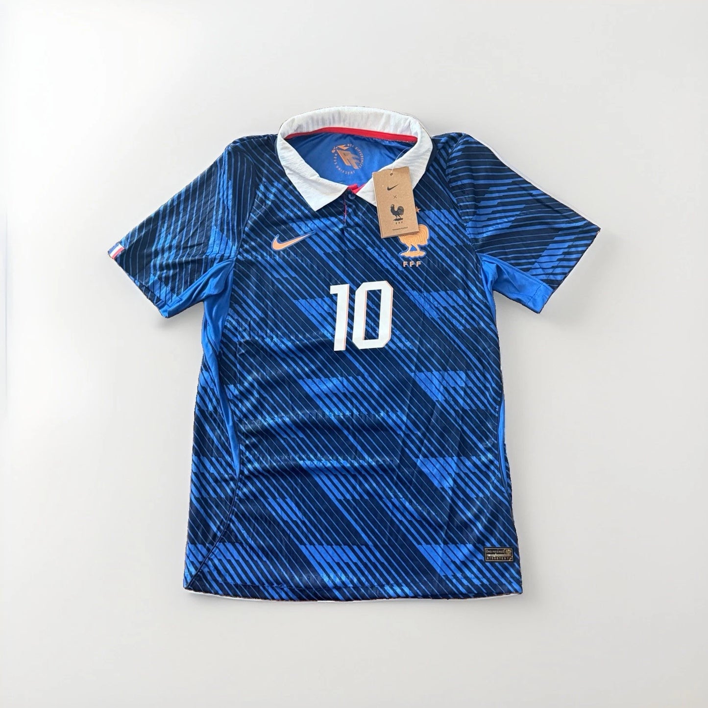 Kylian Mbappe #10 Blue Adult France FFF Soccer Jersey - On Sale!