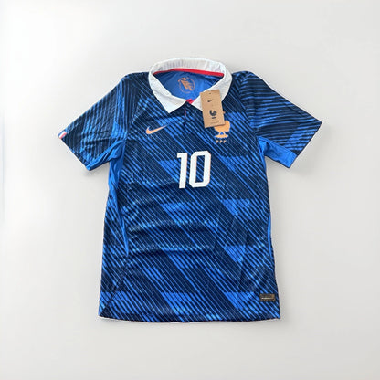 Kylian Mbappe #10 Blue Adult France FFF Soccer Jersey - On Sale!