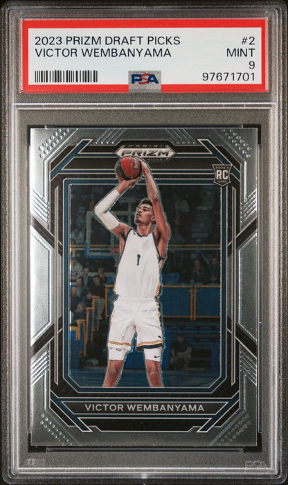 Victor Wembanyama 2023 Panini Prizm Draft Picks #2 PSA 9 front