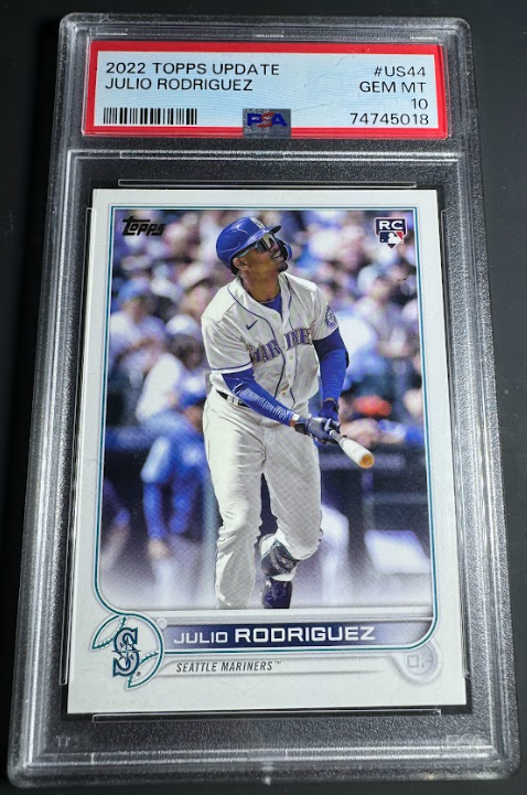 Julio Rodriguez Rookie Mariners 2022 Topps Update Series #US44 PSA 10