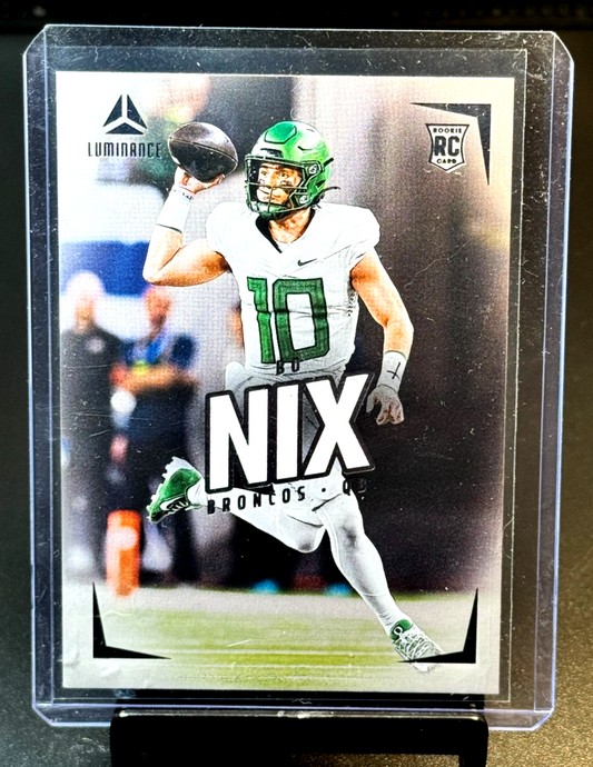 Bo Nix Broncos Panini Rookie 2024 Panini Luminance #130 RC