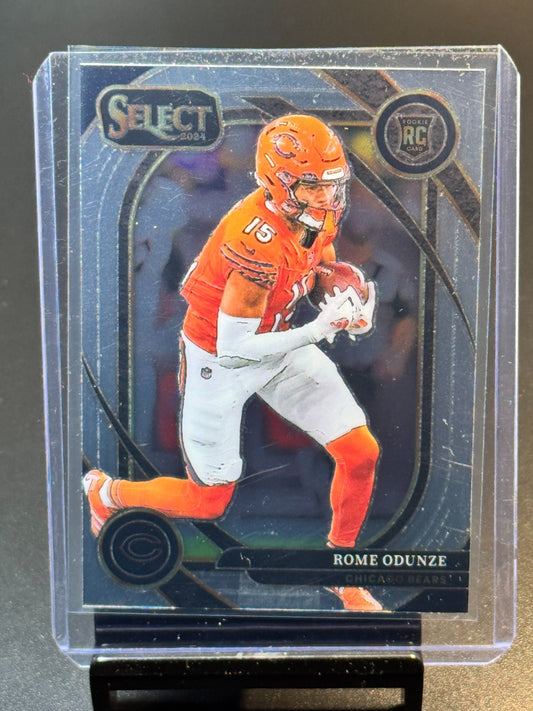 Rome Odunze Bears Rookie 2024 PANINI SELECT SILVER ROOKIE CHICAGO BEARS #236
