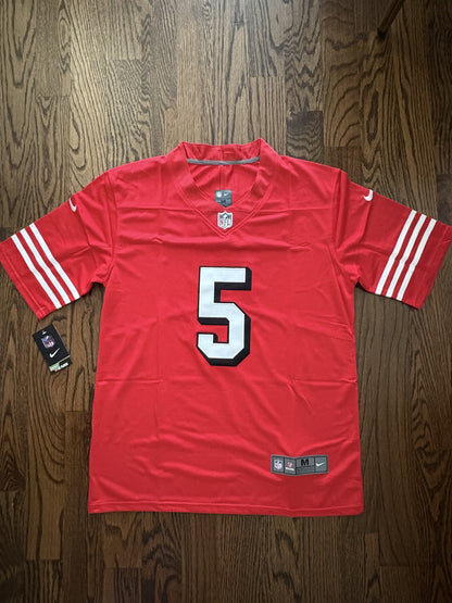 Trey Lance San Francisco 49ers Red Jersey Men's Size M