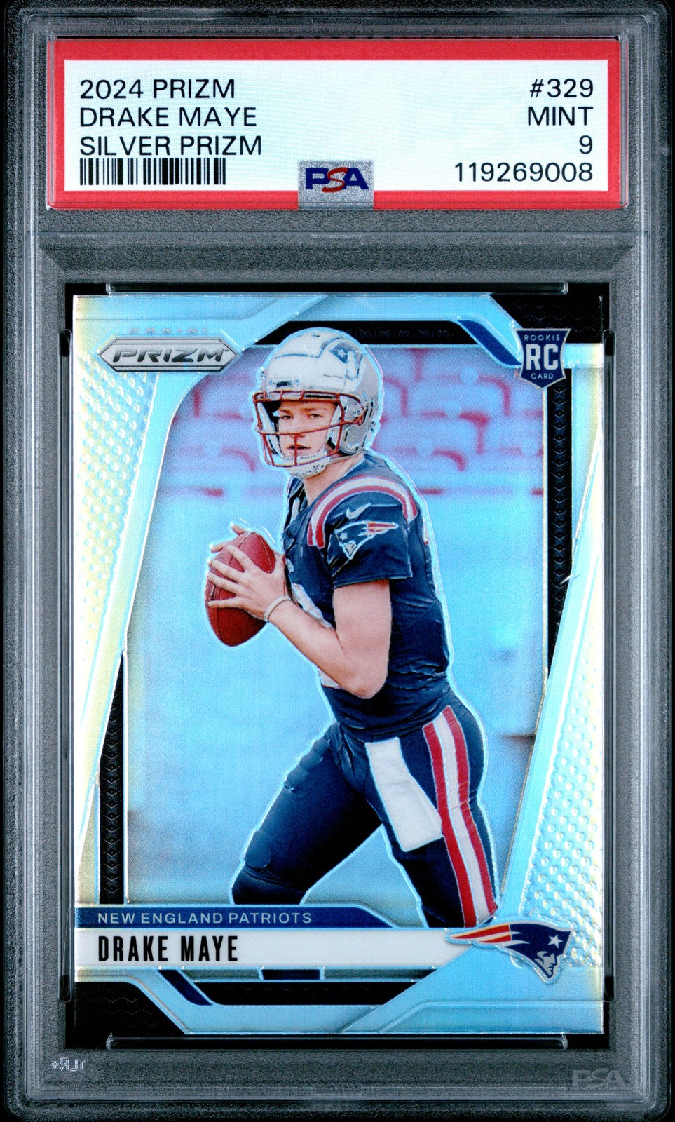 2024 PANINI PRIZM DRAKE MAYE #329 SILVER PRIZM PSA 9