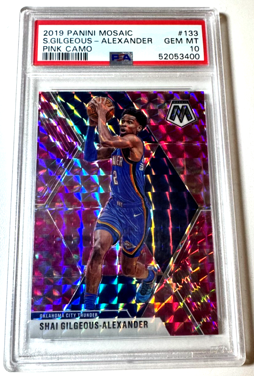 2019 Panini Mosaic Shai Gilgeous-Alexander #133 Pink Camo PSA 10