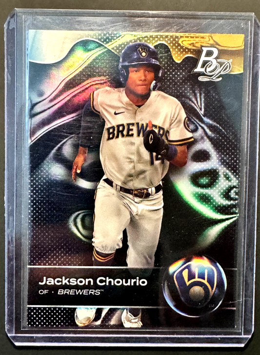 Jackson Chourio 2023 Bowman Platinum Rookie Top Prospects #TOP-58 (RC)