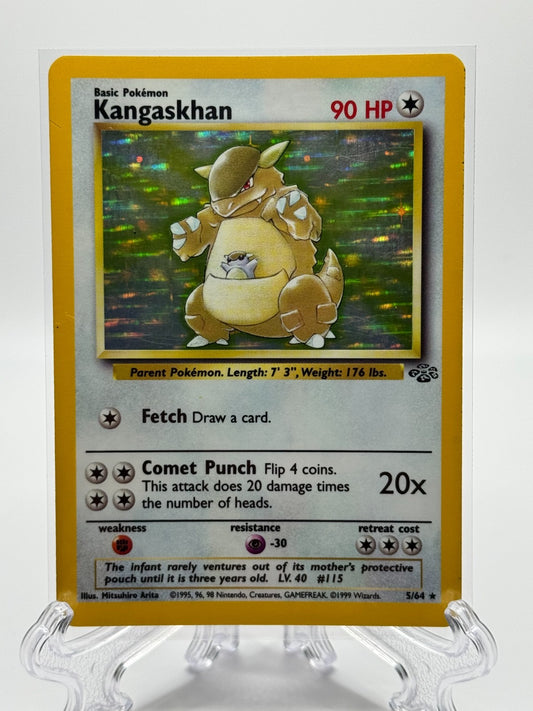Kangaskhan Pokemon Holo 1999 Pokémon 5/64 AMAZING CONDITION FOR GRADING
