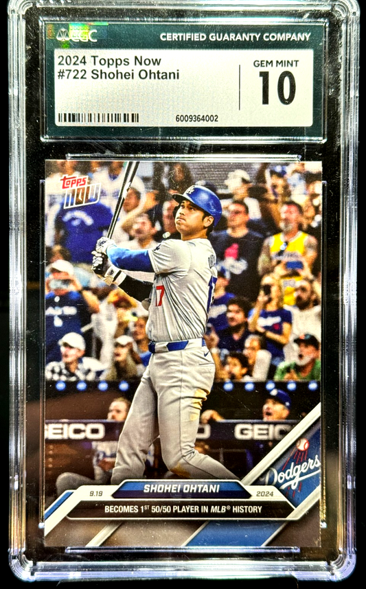 Shohei Ohtani HISTORIC 50/50 TOPPS MVP GEM MINT CGC 10
