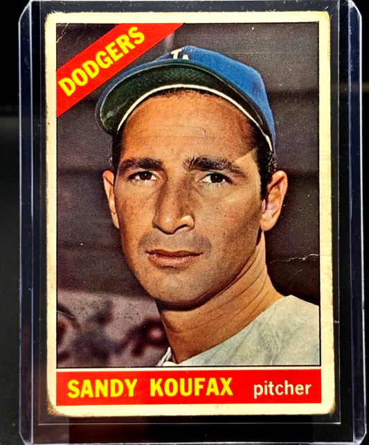 Sandy Koufax Dodgers 1966 Topps #100
