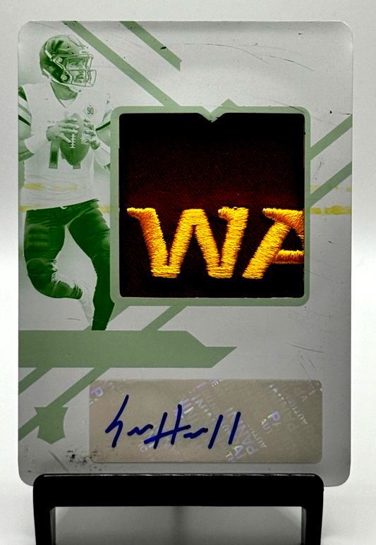 Sam Howell One of One Print Plate 2022 Panini 1/1 Rookie Patch Auto Commanders
