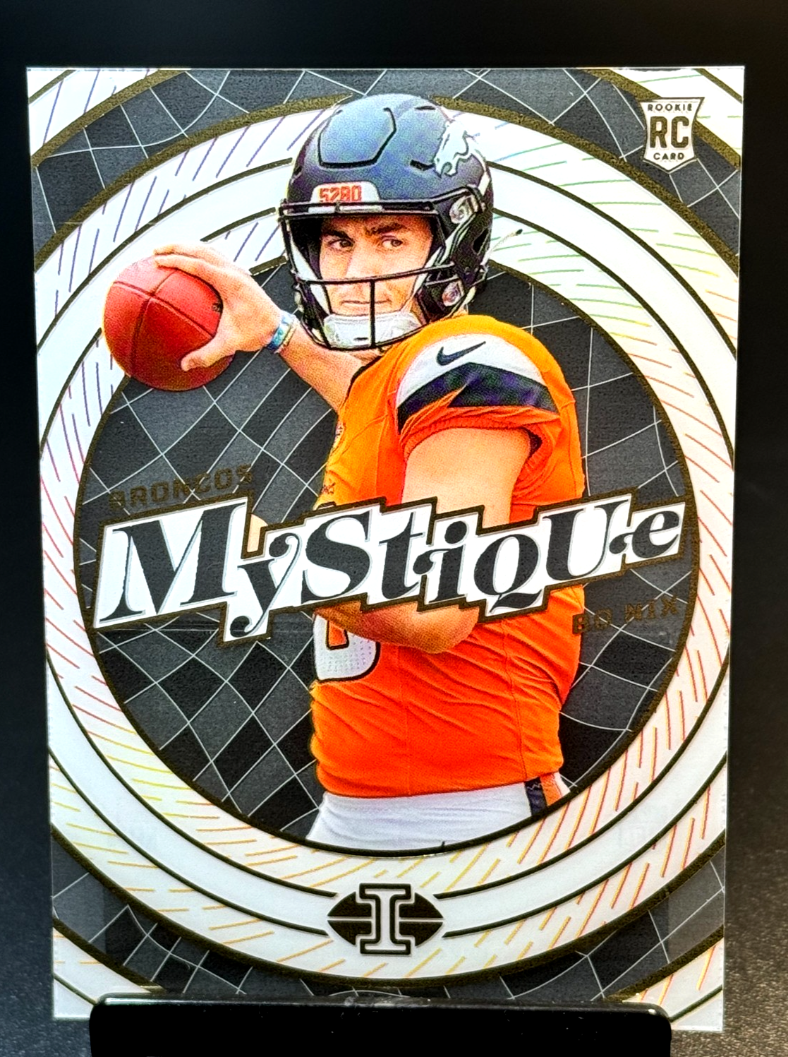 Bo Nix Broncos Rookie 2024 Panini Illusions - Mystique #3 Stardust (RC)