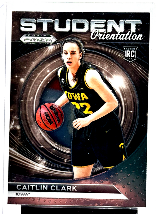 Caitlin Clark Iowa 2024 Panini Prizm Draft Picks Student Orientation