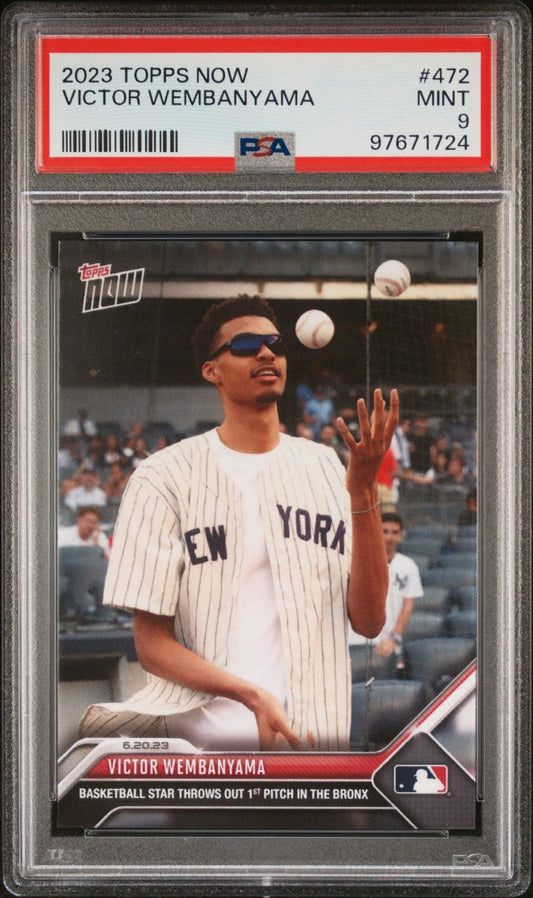 Victor Wembanyama Rookie PSA 9 2023 Topps Now #472 front