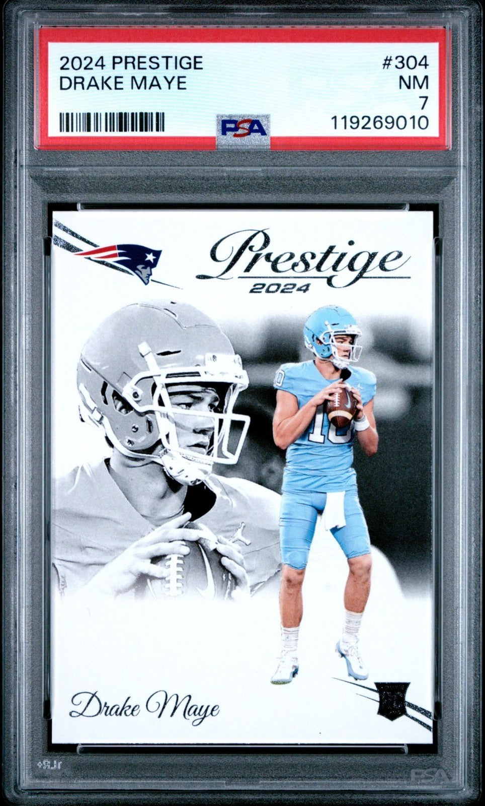 2024 Panini Prestige Drake Maye #304 PSA 7