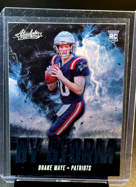 Drake Maye Pats Rookie 2024 Panini Absolute By Storm #BS-DME (RC) Patriots