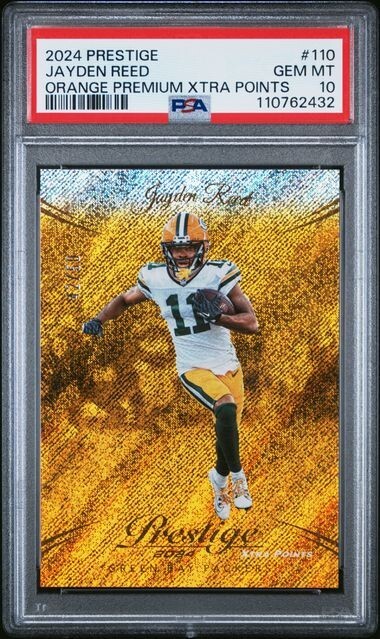 2024 Panini Prestige - Jayden Reed #110 Xtra Points Orange 42/50 Packers