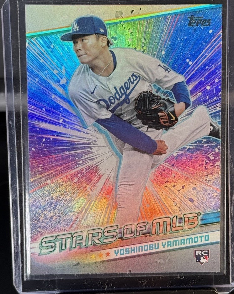Yoshinobu Yamamoto Rookie Dodgers Topps Stars of MLB #SMLB-57