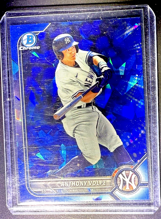 Anthony Volpe Blue Ice Rookie Bowman Chrome New York Yankees Topps