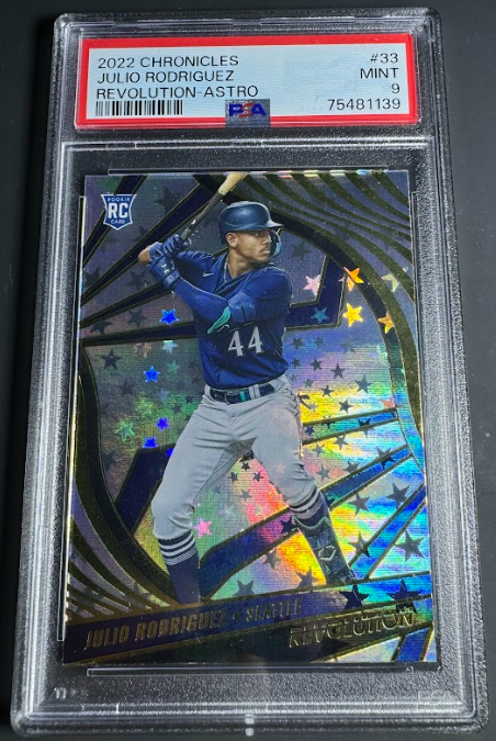 Julio Rodriguez Mariners Rookie Panini Revolution Astro #33 PSA 9 Graded