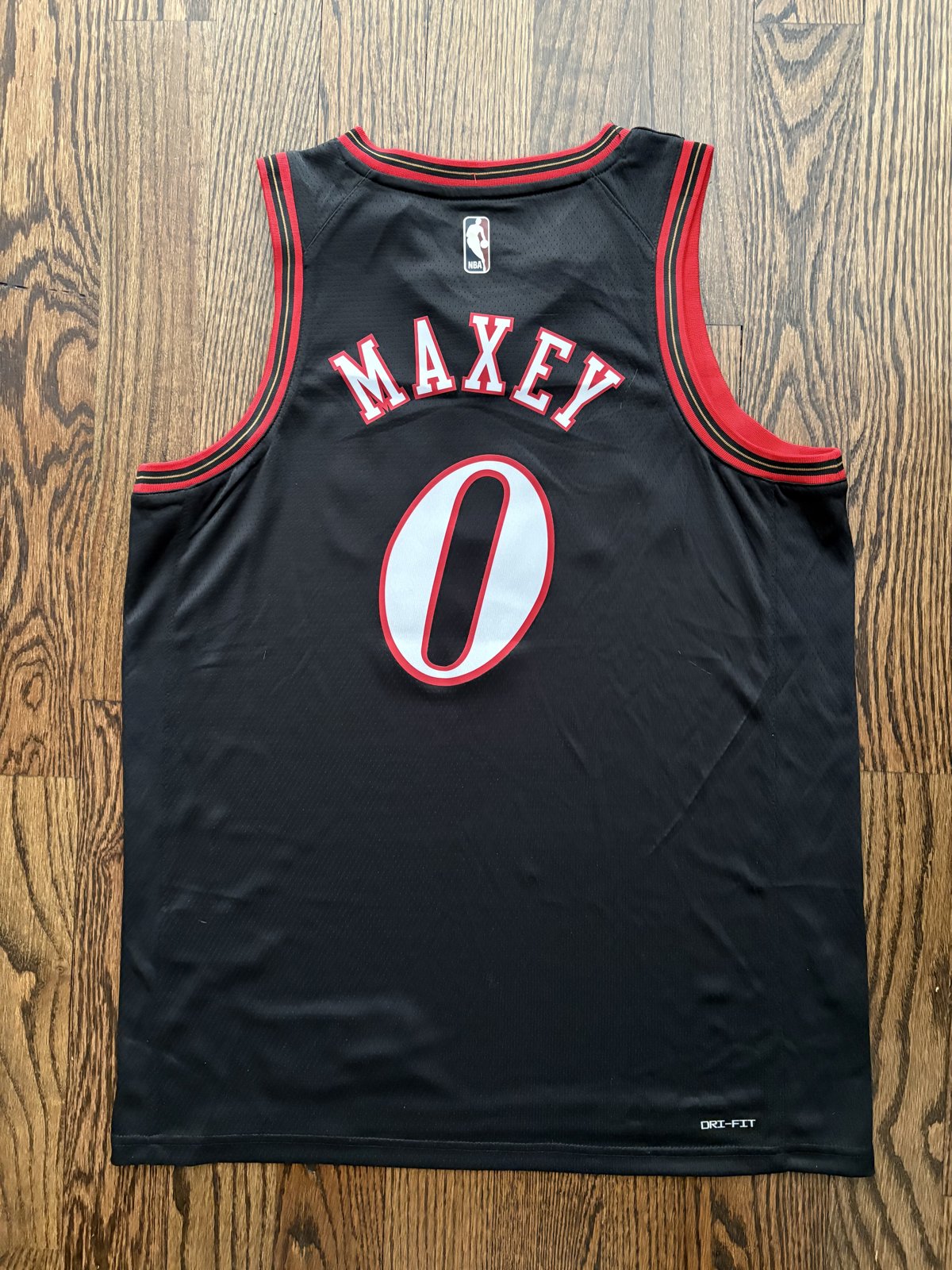 Tyrese Maxey Philadelphia 76ers Black Jersey