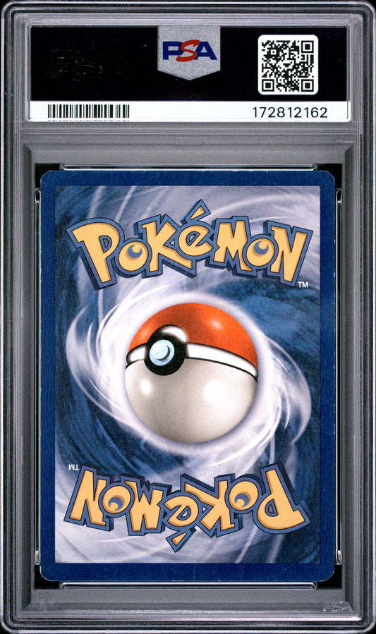 Back of PSA 4 graded 1999 Pokemon Fossil Zapdos holo Corrected Foil card 15 of 62, cert 172812162